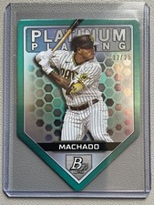 2022 Topps Platinum Manny Machado PPDC-6 Aqua Platinum Plating Die Cut 2/25