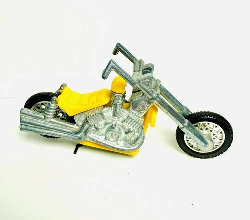 Hot Wheels Rrrumblers 1972 Devils Deuce Motorcycle Yellow Bike Made In Mexico