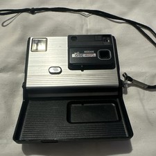 Kodak Disc 4100 Vintage Disc Camera Black/Silver w/ Wrist Strap