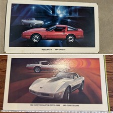TWO (2) Vintage Chevrolet Corvette Showroom Posters – 1953, 1982 & 1984-dealer