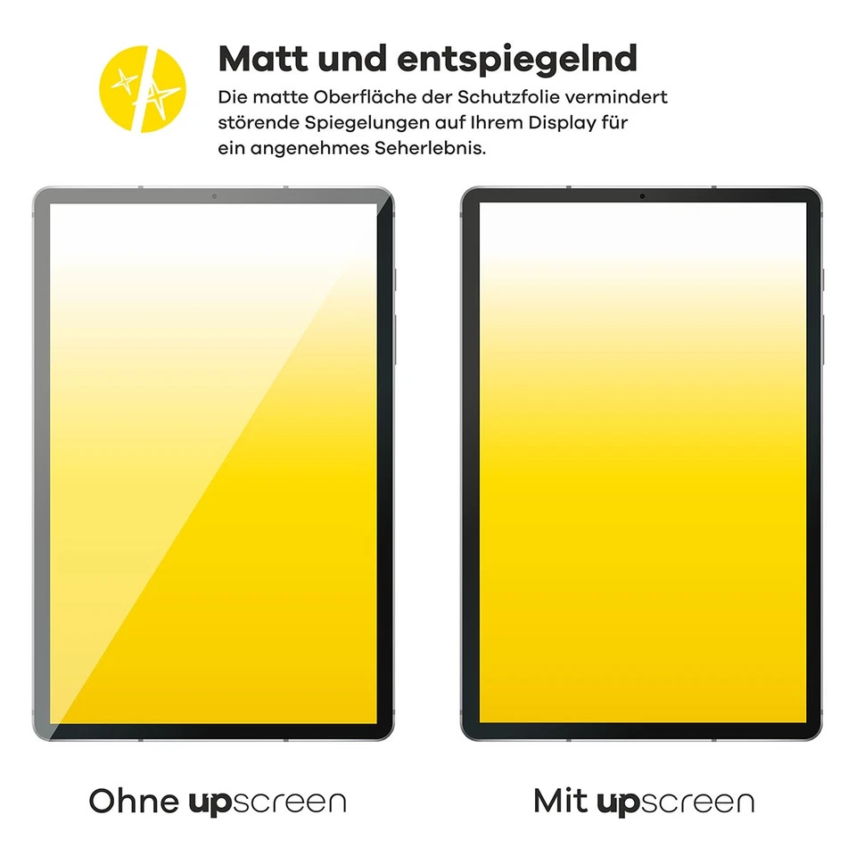 upscreen Entspiegelungs Schutzfolie für ASUS ZenPad 3S 10 Z500M Matt Antireflex - Bild 3 von 4