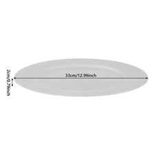 Round Silver Charger Plates Set 100 Pcs 33 2 cm PP For Wedding Party