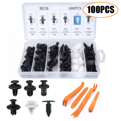For INFINITI 104x Box Set Bumper Clips Car Push Pin Rivet Fastener Panel Screw