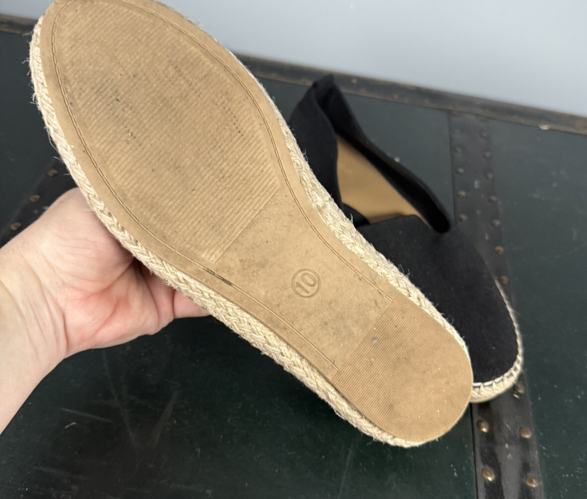 Universal Thread black espadrille flat loafers Wo… - image 5