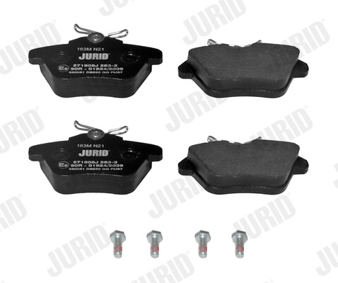 JURID 571908J Plaquettes de frein anti-bruit et haute friction pour Alfa Romeo