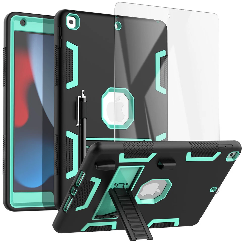 iPad 9th/8th/7th Generation Case 10.2" Shockproof Heavy Duty Rugged Stand Cover - Image 4 of 4