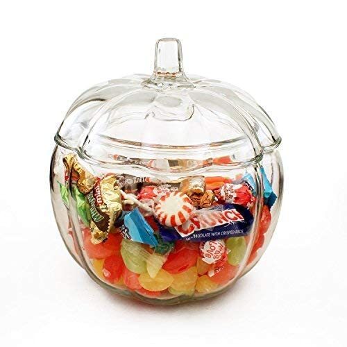 Anchor Hocking 70oz Clear Glass Pumpkin Jar With Lid for sale online eBay
