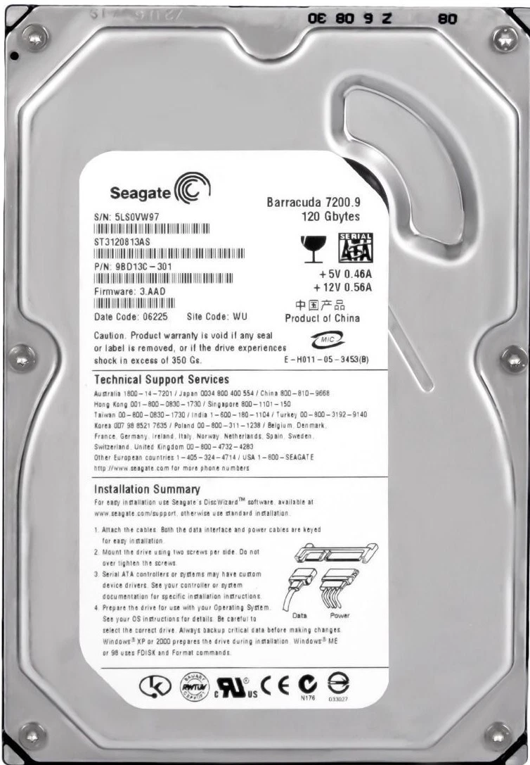 Hard Seagate barracuda ST3250410AS 250GB SATA II 7200U Min 8MB Cache 3.5