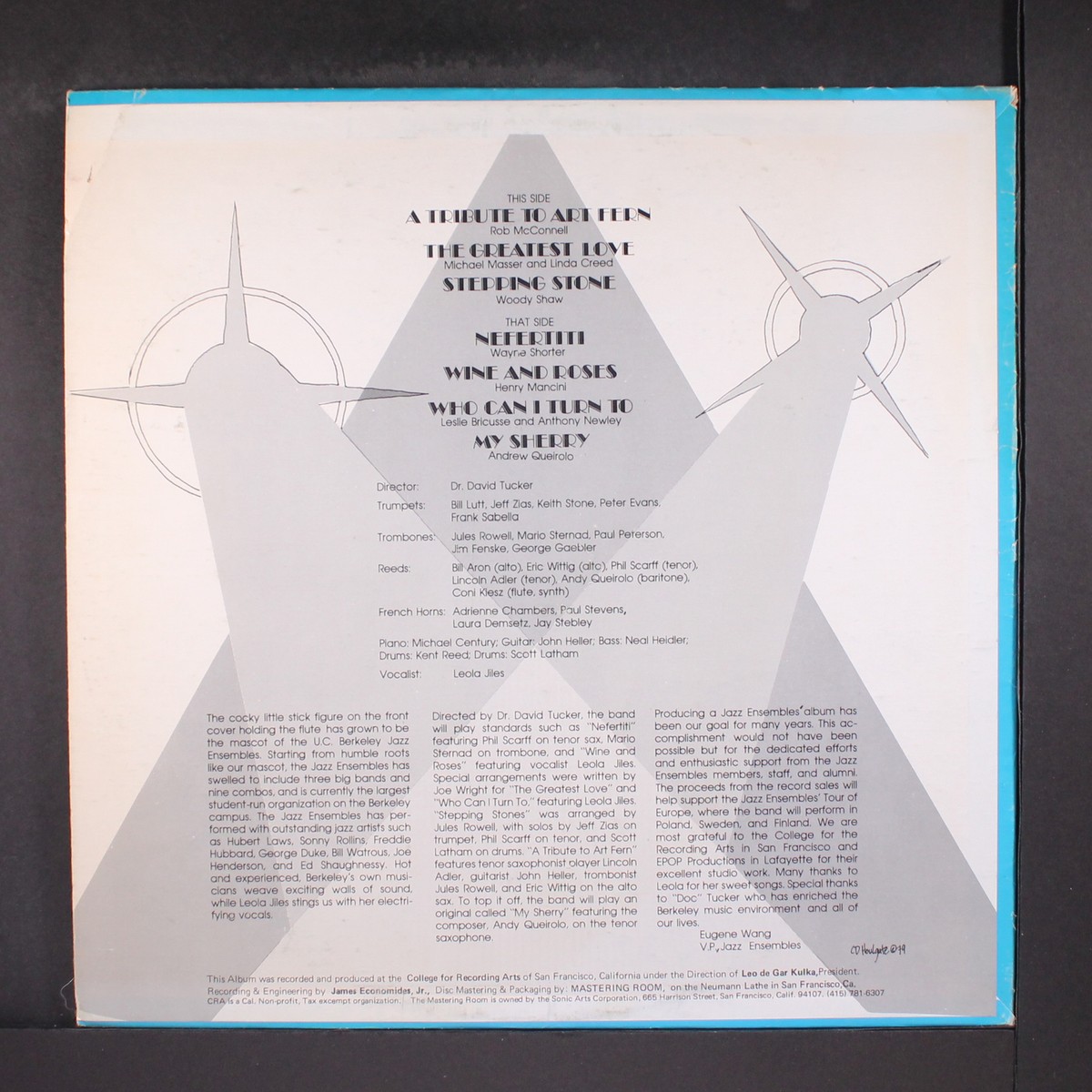 jazzuページ UC BERKELEY JAZZ BAND: vol. 1 - 1979 NOT ON LABEL 12