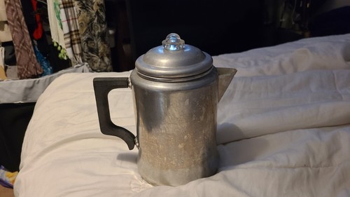 Vintage Mirro Coffee Percolator Pot Maker 6 Cup Stove Top Aluminum Camping 165