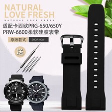 24mm Silicone Watchband Strap for Casio PRG-600yb-3 PRG-650 PRW-6600 Sports