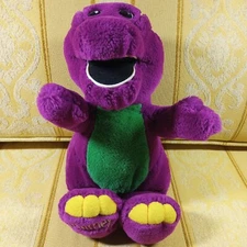 Barney & Friends Plush 13" The Lyons Group 1993 Kids Stuffed Purple Dinosaur