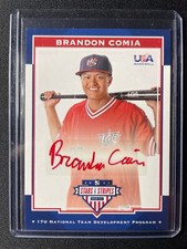 2017 Panini USA Stars & Stripes Brandon Comia Autograph Red #08/10!!!