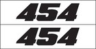 454 HP Decal Sticker by Metro Auto Graphics Fits Chevy Engine, Big ...