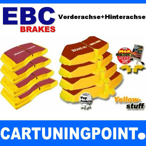 EBC Pastillas Freno Delant. + Eje Trasero Yellowstuff para Saab 42438