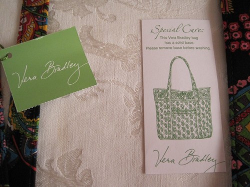 VERA BRADLEY SYMPHONY IN HUE TOTE BAG PAISLEY~~CLOSURE TOGGLE & LOOP~~RETIRED - Picture 5 of 15