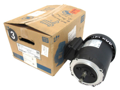 NEW WEG 7536ES3E56CFL-S MOTOR .75HP 14786500 208-230/460V