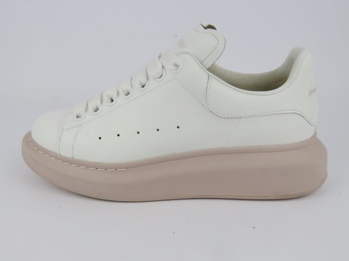 Alexander McQueen Oversized White/Blush Pink Sole Usate EU 37.5 UK 4.5 US 7 - Foto 7 di 12