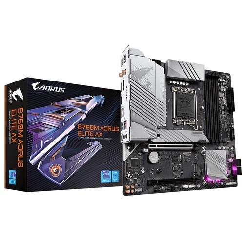 Placa madre Micro ATX Gigabyte B760M AORUS ELITE AX (U) DEFECTO USADA - Imagen 3 de 4