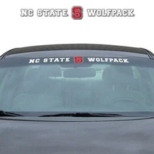 NC State Wolfpack Block " NCS " NCAA Windshield Decal 35x4 Promark