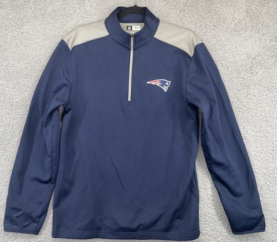 New England Patriots 1/4 Zip Pullover Sweater Large Vineyard Vines