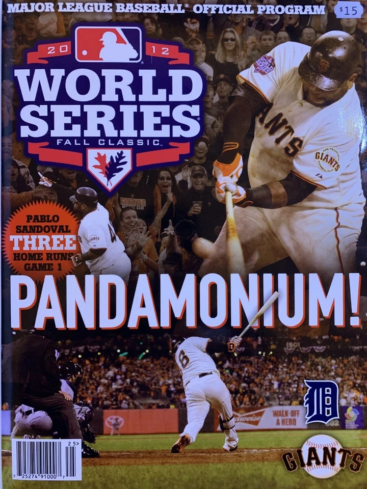 2012 WORLD SERIES PROGRAM LIMITED EDITION S.F. GIANTS DETROIT TIGERS HARDBOUND - Image 4 of 4