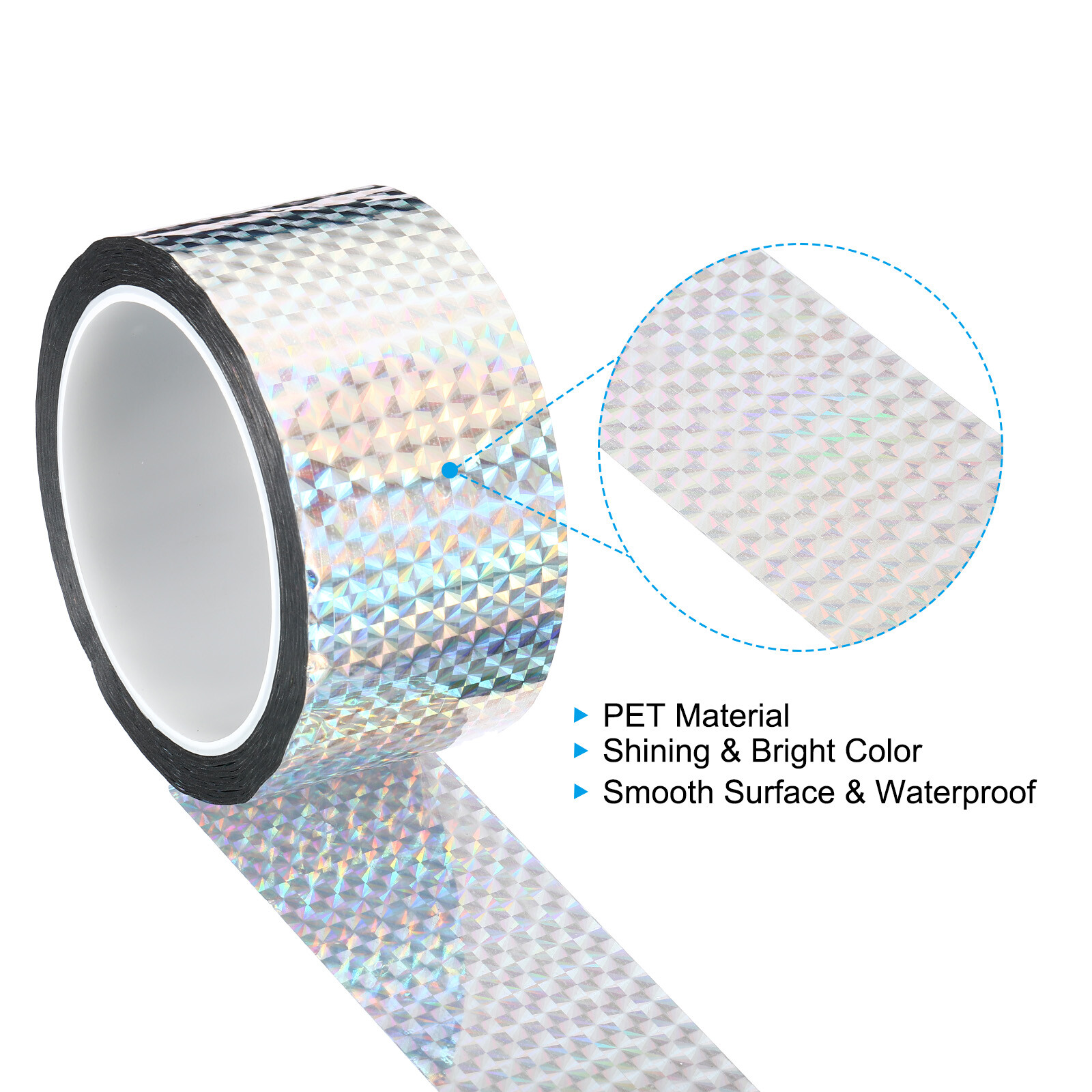 50mmx50m Prism Tape Holographic Reflective Adhesive Craft Wrap Decor