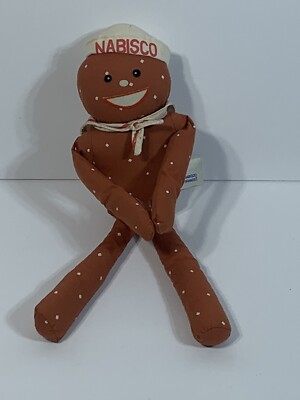 Vintage Nabisco Werbung MR Mister SALTY Brezel Plüschpuppe Figur 10 Zoll