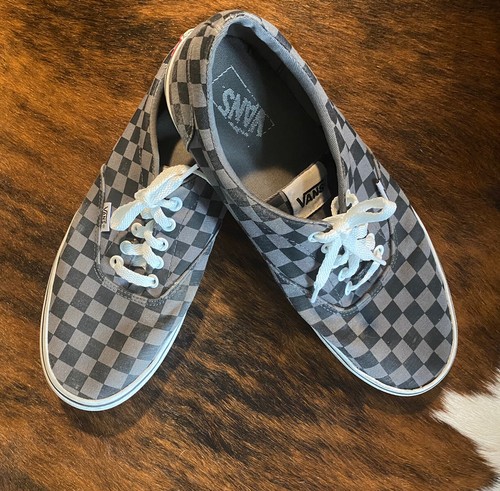 vans gray checkered