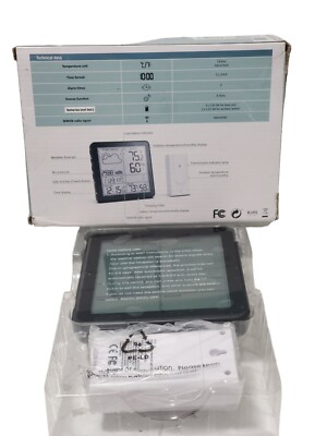 2180 Weather Station with Atomic Clock Indoor Outdoor Thermometer Wireless W