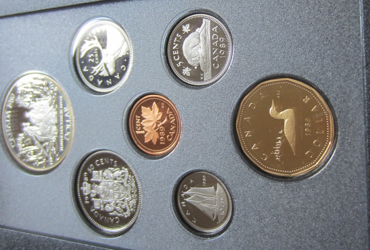 1989 Canada PROOF Double Dollar Set i/c Mackenzie's Voyag Silver