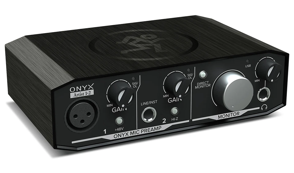 Mackie Onyx Artist 1.2 2x2 USB Recording Studio Interface+Microphone+Cable+Mount - Image 4 of 4