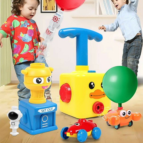 Inertia Balloon Launcher & Powered Car Toy Set Toys Gift For Kids Experiment OD - Picture 3 of 17