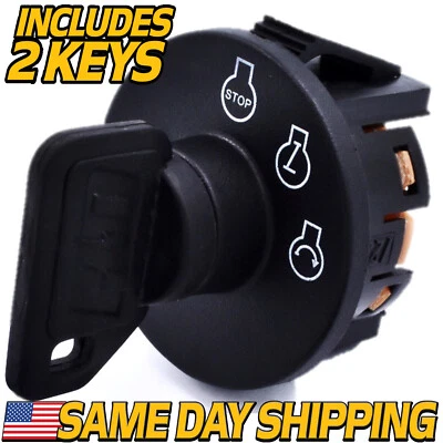 HD SWITCH 137-4100 Starter Ignition Switch fits Toro ExMark w/ 2 Protective Umbrella Keys