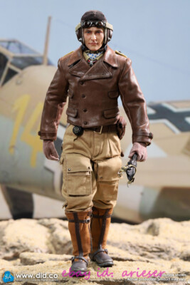 DID 1/6 D80154 WWII German Luftwaffe flying ace “Star of Africa” – Hans In  Stock
