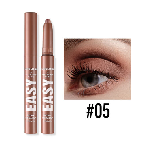 Eye Shadow Stick Highlight Pencil Waterproof Eyeshadow Pen Matte Pearlescent - Picture 12 of 34