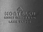 8 oz BLACK LEATHER COVERED Flask, 2 Shot Cups & Funnel,  vintage MONT-BLEU TAHOE — photo 2