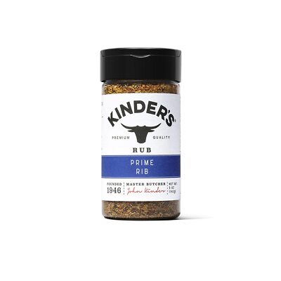 Kinder's Prime Rib Rub Seasoning Large 7.8 oz BBQ Beef  Pork Lamb Spice