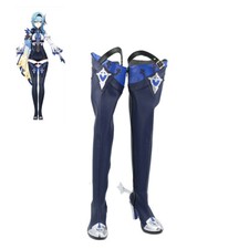 Genshin Impact Eula Shoes Cosplay Women Boots