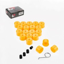 20x Caches Vis D'Enjoliveurs Ecrou de Roue Kit Jaune 17 MM pour , Suzuki