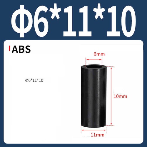 Kunststoff-Abstandshalter, Schwarz, Ø 3-12mm (M3-M12) für diverse Anwendungen - Picture 161 of 220