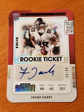 2021 Contenders Rookie Ticket Stub 229 Frank Darby ASU Falcons WR Auto #'d 38/88