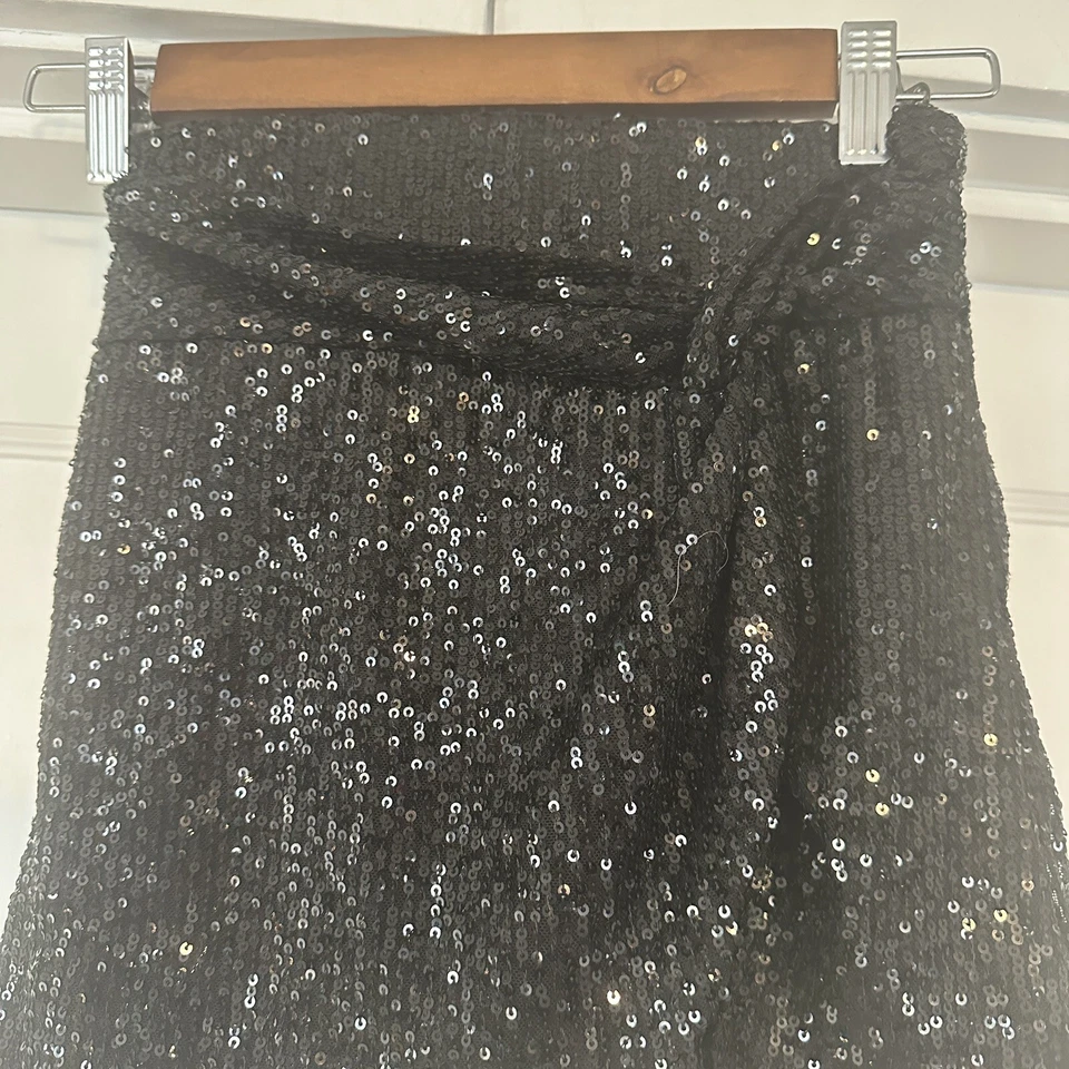 Gianni Bini Faldas Niñas S Negro Lentejuelas Envoltura Cortas Mini Vacaciones Tis La Temporada Foto 4 de 4