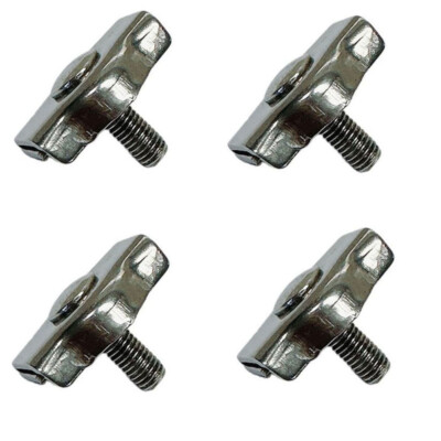 Simplex Single Bolt Clamp Wire Rope Clips Stainless Steel 3/16'' Wire Rope 4 PC