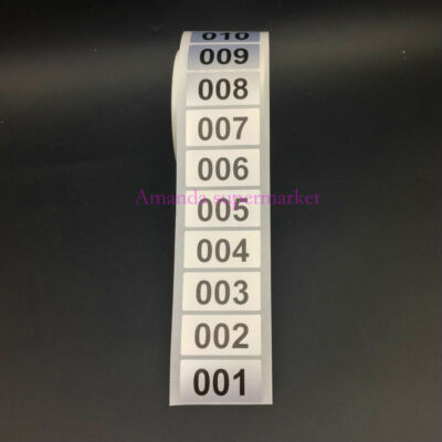 500PCS Consecutive Number Labels 4cm x 2cm ,Consecutive Number Label 001 to 500