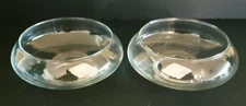 Crisa Garden Bowl for Floating Candle Candy Etc Set of 2 Bowls 6"  Across NWT