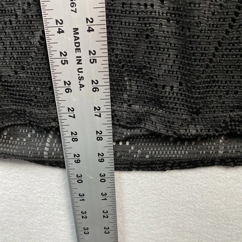 Cherie St Tropez Negro Capucha Cubre Mujer Talla Mediana Manga Corta Playa Natación Foto 4 de 4