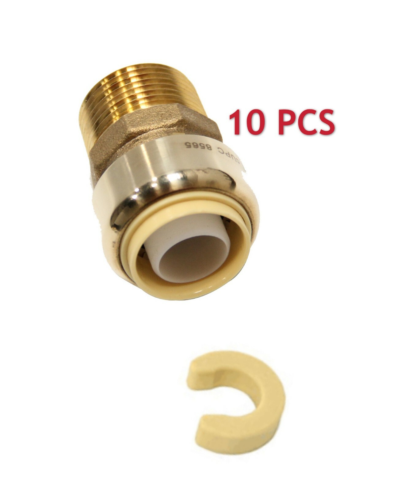 Tee Ottone Efield 5 Raccordi A T Push Fit In Ottone - Dimensioni 3/4x3/4x1/2", Con 2 Clip, Per Tubi PEX, Rame O CPVC Raccordi A Compressione Tee - Foto 4