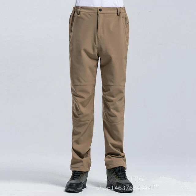 Men Winter Hiking Pants Outdoor Climbing Windproof Waterproof Warm Trousers