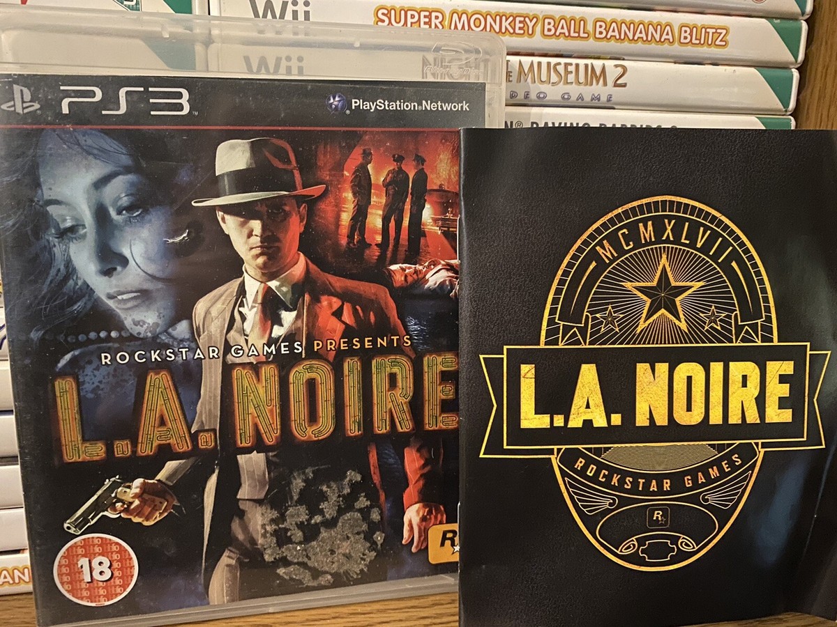 L.A. Noire Sony PS3 Game Rockstar Games Complete With Manual Free